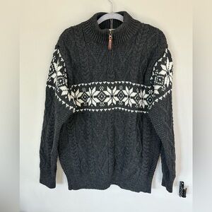 Aran Sweater Market Half Zip Troyer